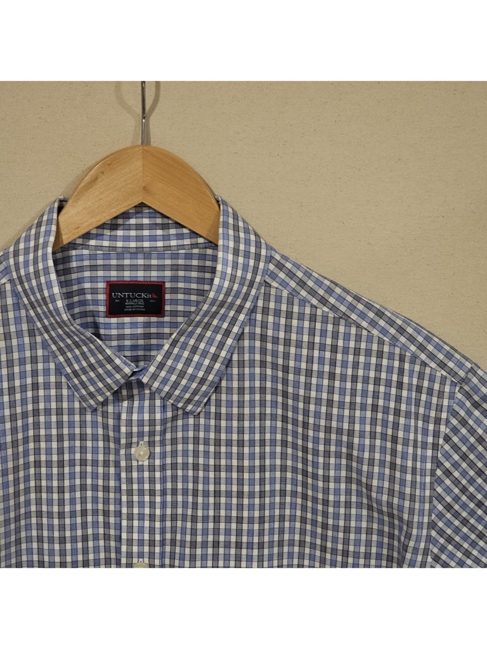 UNTUCKit Short Sleeve Wrinkle Free Button Down XL